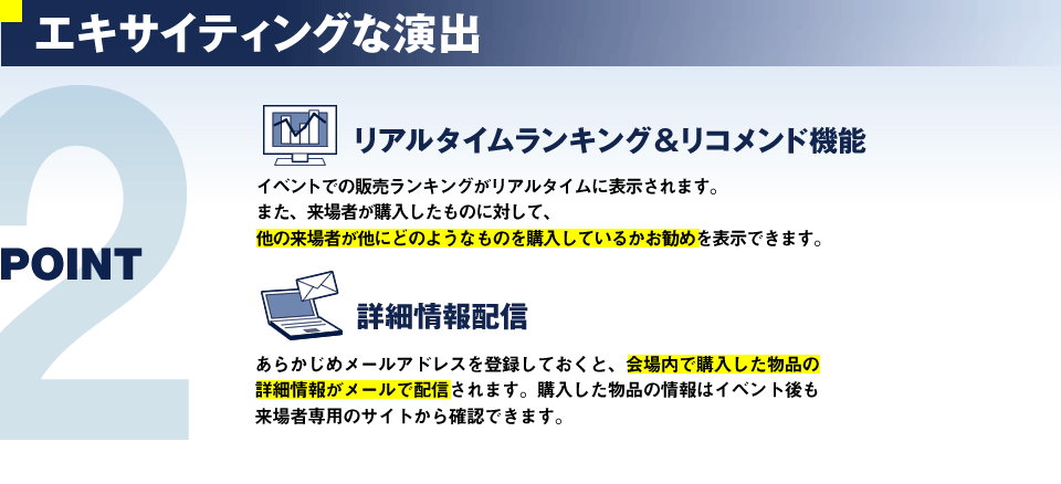 エキサイティングな演出