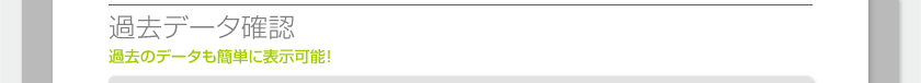過去データ確認