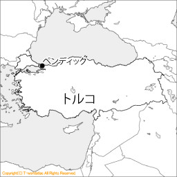 トルコ・ペンディックの地図