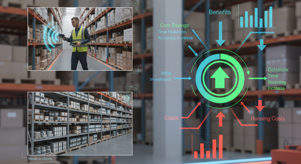 RFID導入で得られる便益を比較するROIの全体像