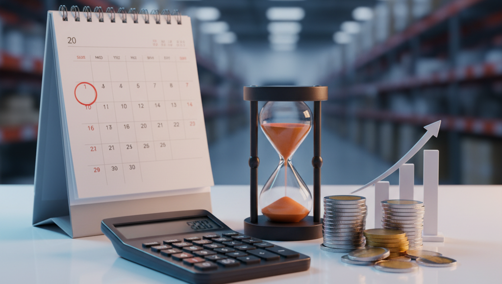 回収期間と削減コストの関係を示すイメージ