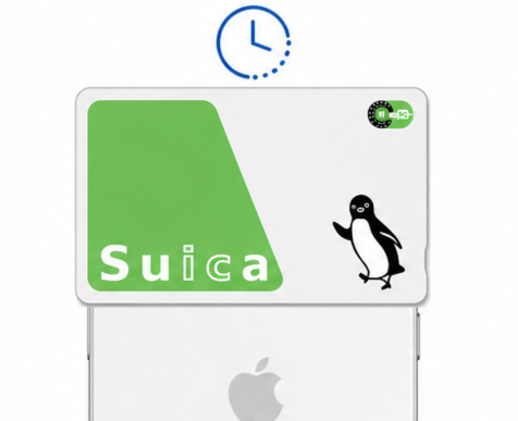 ICカードを動かさずに数秒待つ様子