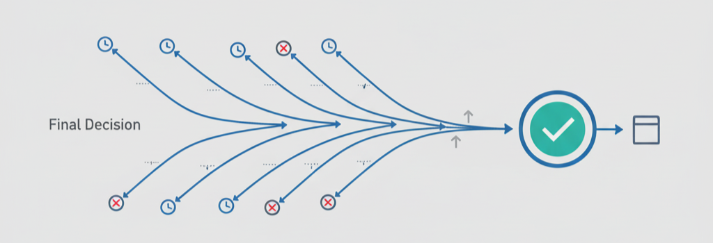 再確認・例外処理をルール化して現場の迷いを減らすイメージ