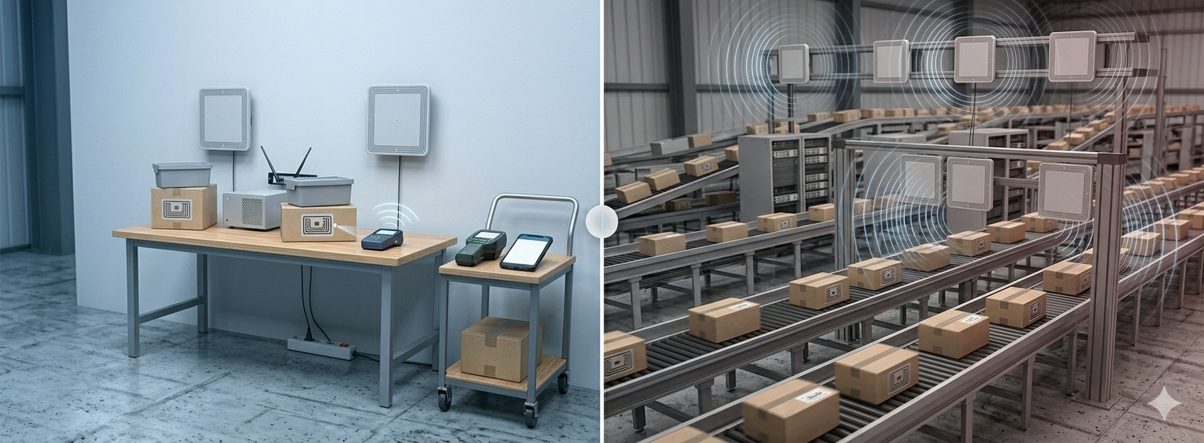 Bluetooth対応RFIDリーダーでできることとできないことを整理した比較イメージ