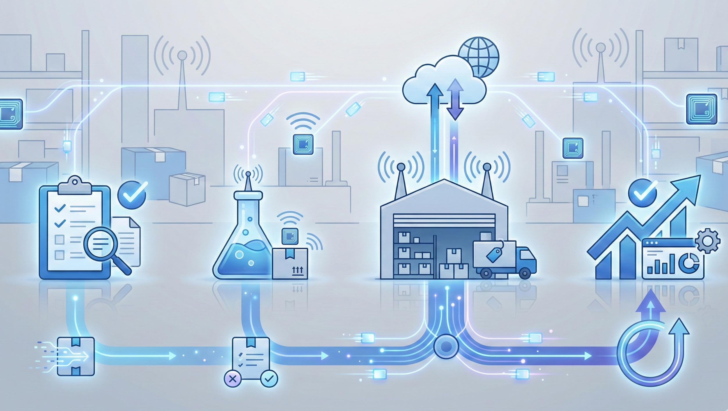 RFID導入の全体像イメージ