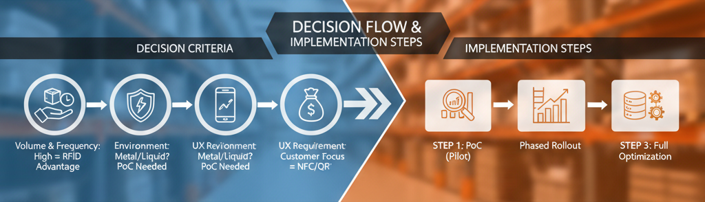 RFID導入の判断フロー図